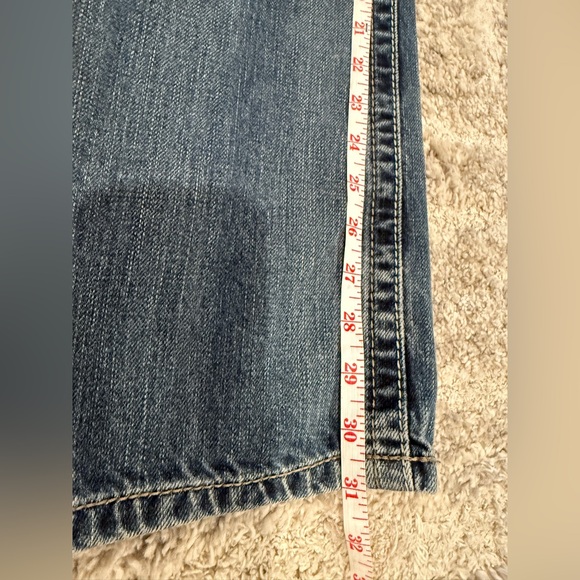 Ariat Mens M5 Jeans Slim Straight Leg Blue Denim Western Cowboy Size 36X32 - Picture 7 of 10